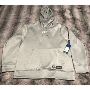 Reebok Quantum Hoodie Sweatshirt Men's Pullover Sleet Gray, NWT, Size Medium
